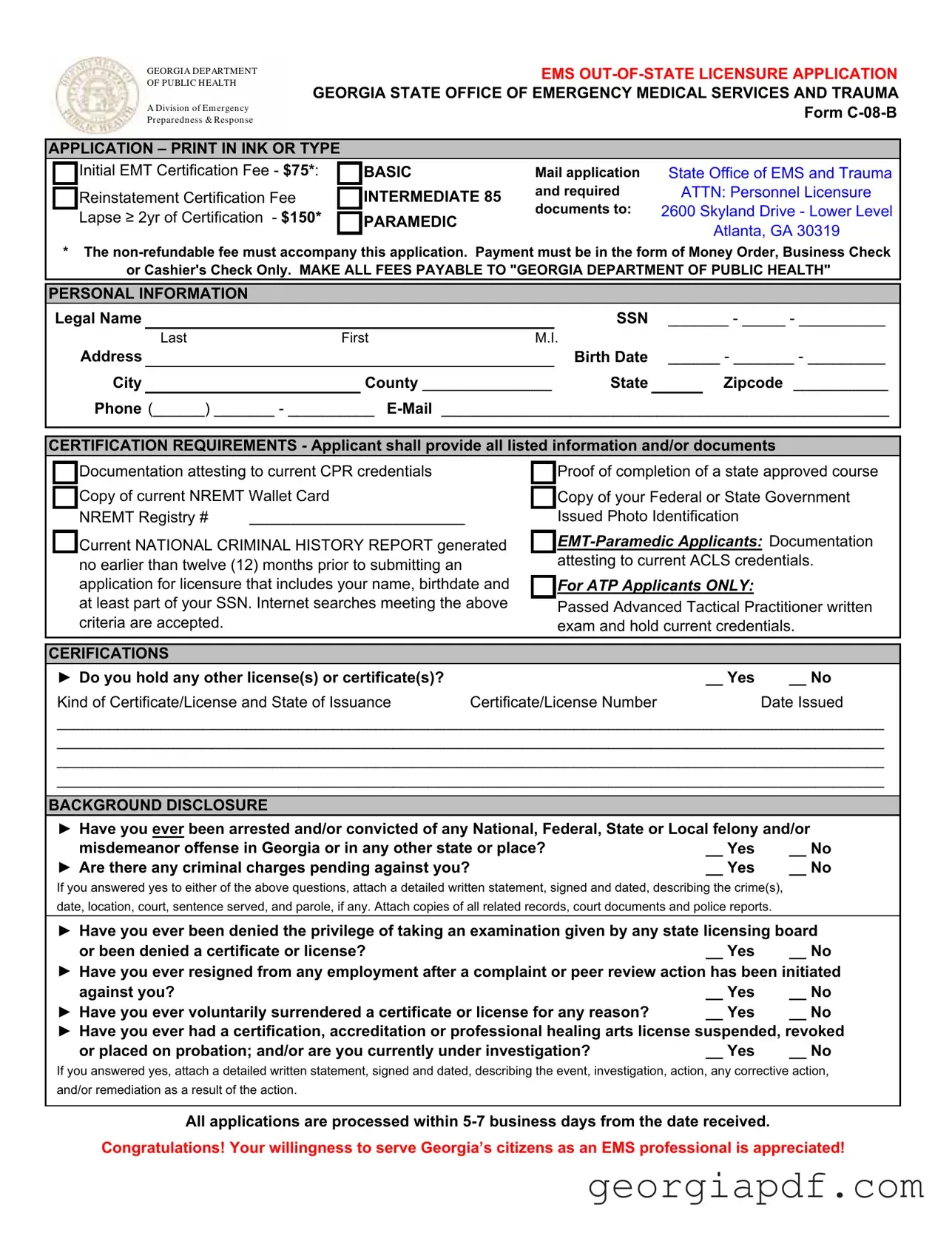 Download C 08 B Georgia Form