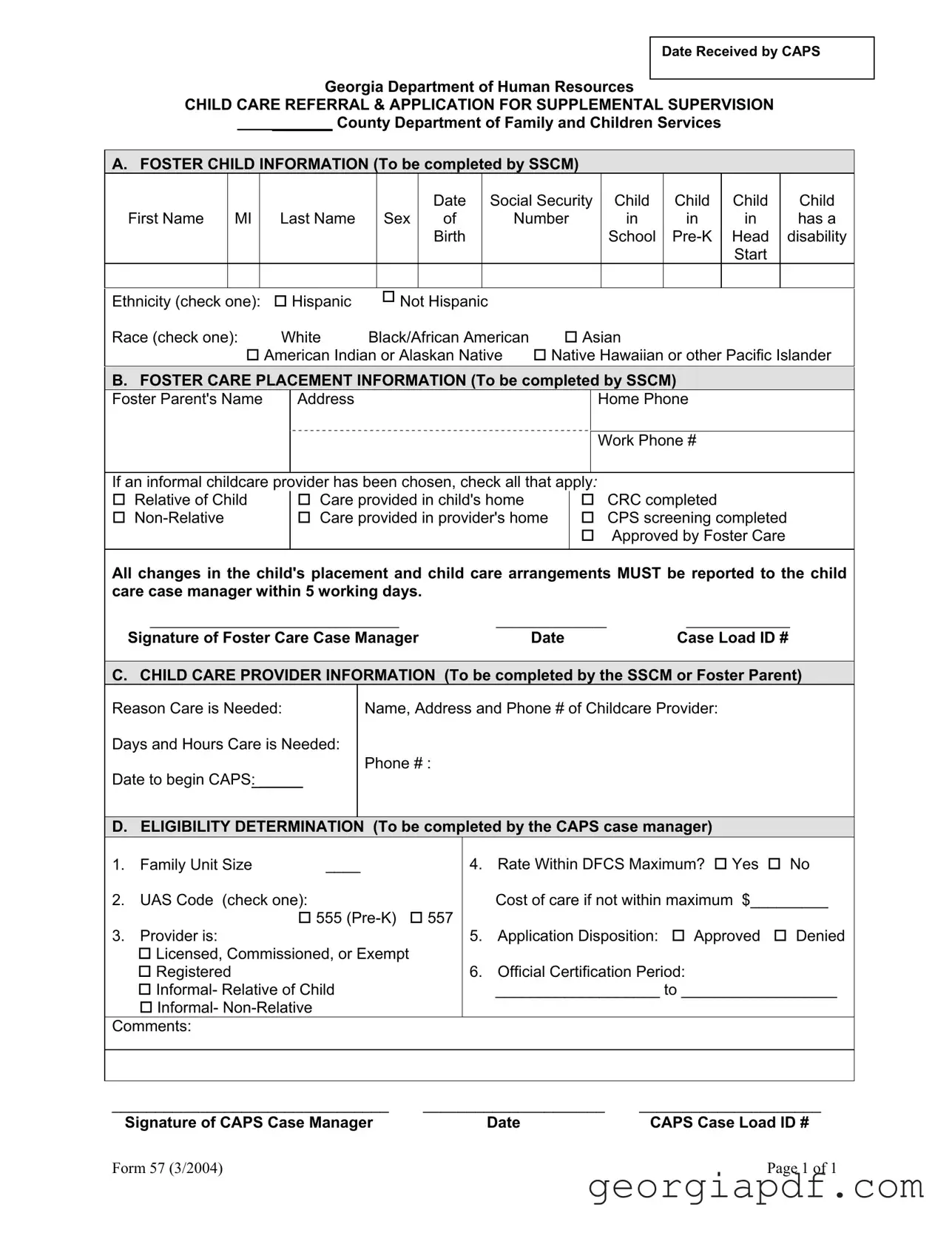 Download Georgia 57 Form