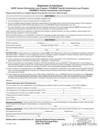 Download Georgia H 13 Form