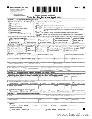 Download Georgia State Tax Instruction Form