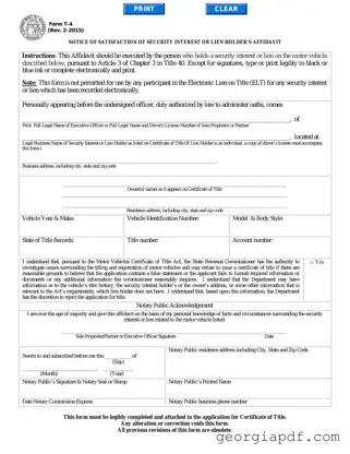 Download Georgia T4 Form